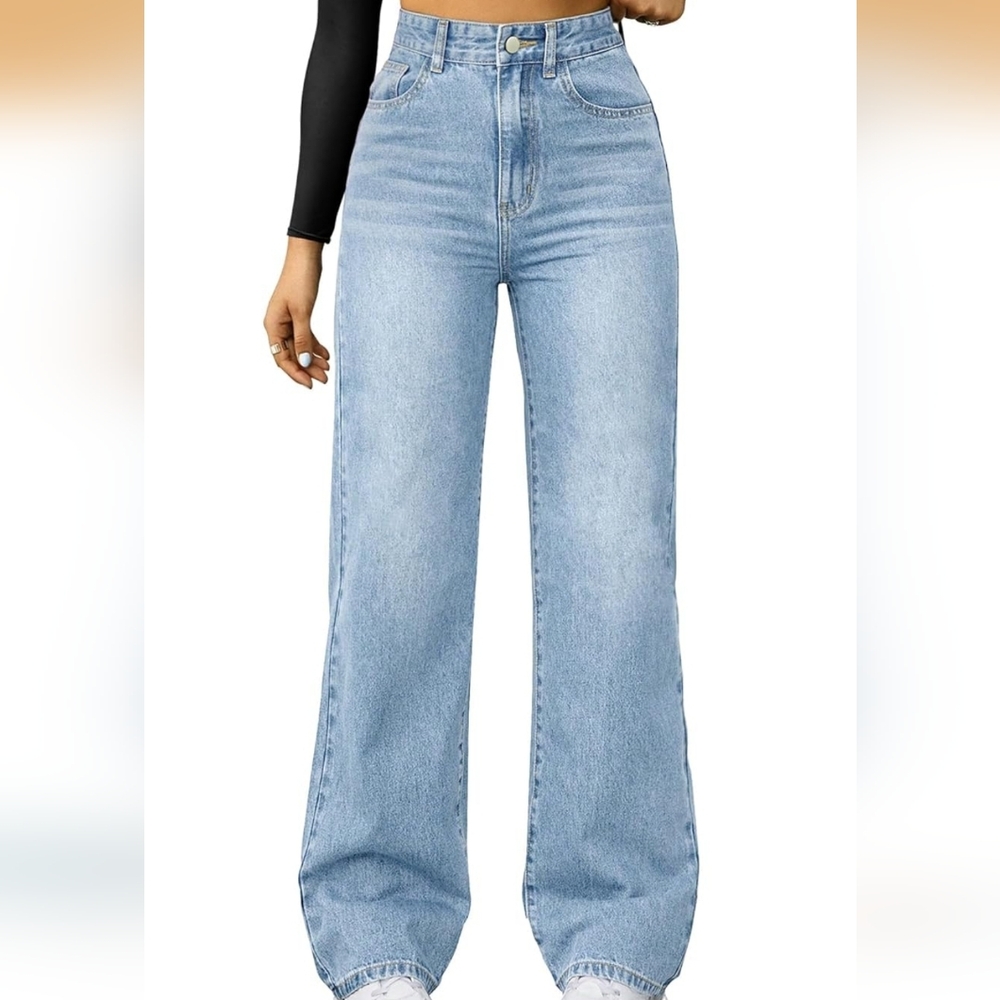 Straight Leg High Waisted Wide Leg Loose Microelastic Boyfriend 12